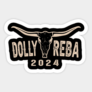 Dolly Reba Alliance: Fashionable Tee for Supporters of Dolly & Reba Sticker